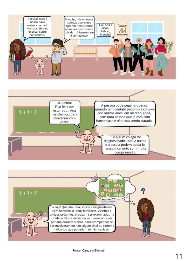 HQ para conscientização sobre hanseníase entre adolescentes