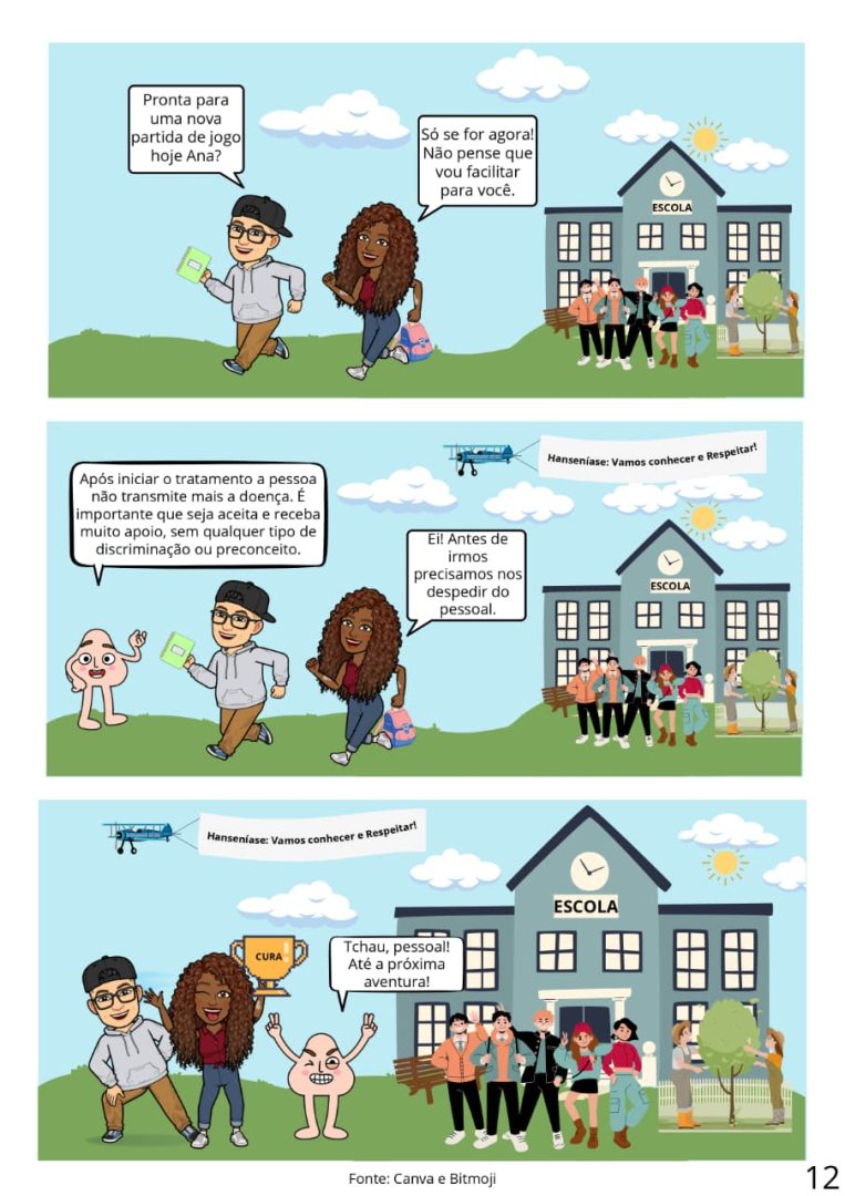 HQ para conscientização sobre hanseníase entre adolescentes