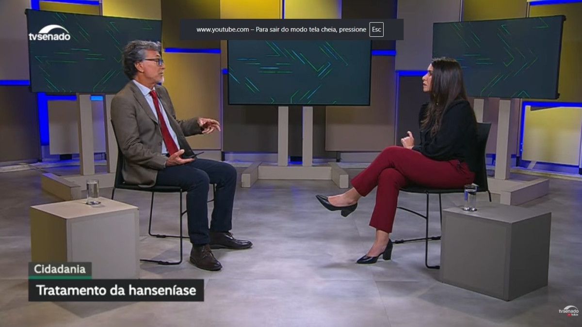 Entrevista da TV Senado sobre hanseníase